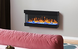 Partially Recessed electric fire