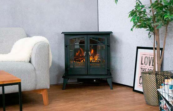 What is an electric fireplace?