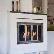 Traditional fireplace into a bio fireplace