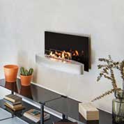 Wall mounted bio fireplace from ebios fire