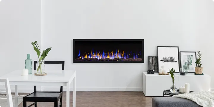 Camino elettrico da parete