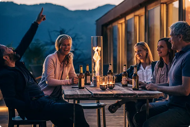 Camino bioetanolo da esterno da tavolo