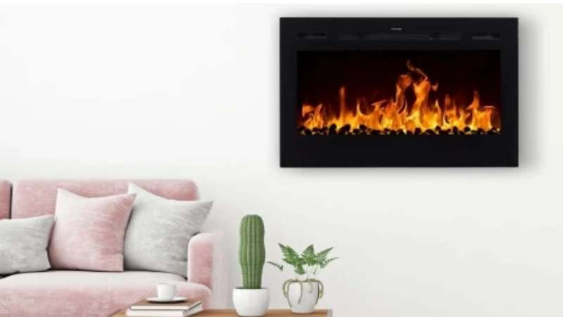 Camino elettrico da parete