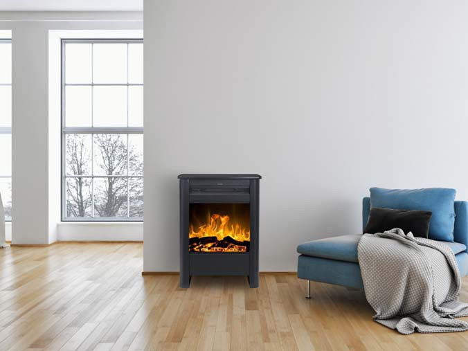 Freestanding electric firepalce