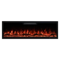 Camino elettrico nero da parete Aflamo Elite 127 cm