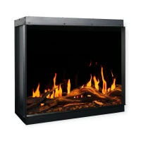 Camino elettrico da parete Goldman in nero