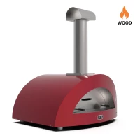 Alfa Forni - Moderno 5 Pizze Rosso - Forno per Pizza a Legna per Uso Esterno