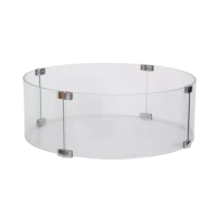 Vetro Rotondo XL &Oslash;58 per Camini Happy Cocooning 