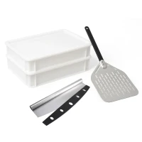 Pizza Starter Set per cuocere la pizza ScandiCrust con pala per pizza, tagliapizza e contenitori per la lievitazione