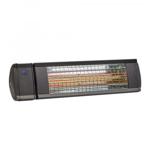 Riscaldatore Eco High-line 2000W nero montato a parete per spazi esterni