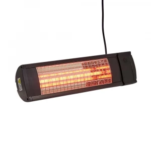 Riscaldatore Eco High-line 1500W nero con design moderno per terrazze e balconi