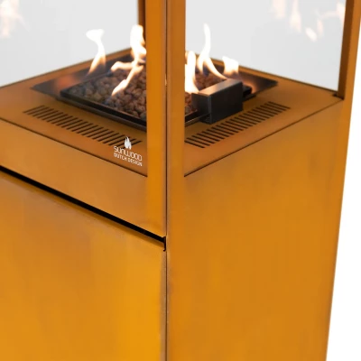 Marino Premium Riscaldatore da esterno Corten Steel