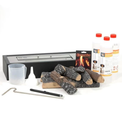 ScandiFlames - Kit di partenza per camino a bioetanolo - 50 cm