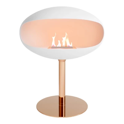 Pedestal Bianco + Base in Rame