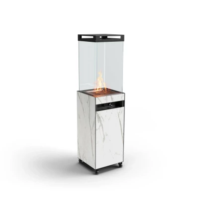 ZOIA Bianco Daze - Riscaldatore da terrazza esterno elegante e moderno