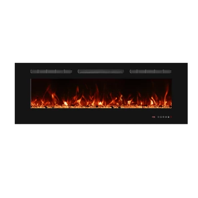Camino elettrico Titanite 127 cm ScandiFlames Electric nero da incasso frontale