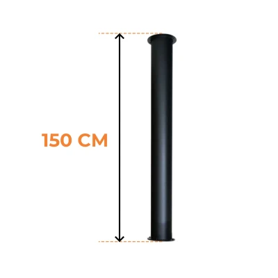 Tubo di montaggio ScandiFlames Toronto 150 cm
