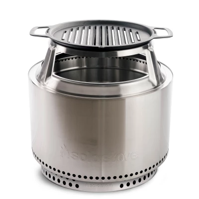 Griglia in ghisa + Yukon HUB in acciaio inox - Attrezzatura per cucina all'aperto