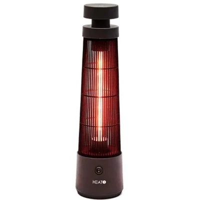 Riscaldatore Eco High-line HEAT1 per sottotavolo nero da 1200W