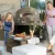 Alfa Forni | Futuro 2 Pizze Nero/Acciaio - Forno per Pizza per Combustione a Gas e a Legna