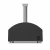 Alfa Forni | Futuro 4 Pizze Nero/Acciaio - Forno per Pizza Ibrido per Combustione a Gas e a Legna