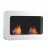 Safretti Curva DL bianco, bio fuoco sospeso