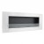 ScandiFlames - Biocamino da parete XL elegante in acciaio inox con vetro