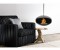 Caminetto a bioetanolo sospeso Cocoon Aeris Black con asta di montaggio in acciaio
