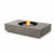 Martini 50 - Tavolo con biocamino EcoSmart in teak, bianco, grigio o nero