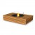 Martini 50 - Tavolo con biocamino EcoSmart in teak, bianco, grigio o nero
