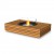 Martini 50 - Tavolo con biocamino EcoSmart in teak, bianco, grigio o nero