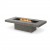 Gin 90 Chat - Tavolo con biocamino integrato EcoSmart in Teak, Bianco, Grigio o Nero