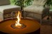 Fire pit Cilindro di vetro e installazione
