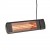 Riscaldatore Eco High-line 1500W in antracite montato a parete per terrazze