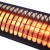 Riscaldatore Eco High-line nero da 2000W HEAT1 montabile a parete