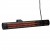Riscaldatore Eco High-line nero da 2000W HEAT1 montabile a parete