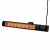 Riscaldatore Eco High-line nero da 2000W HEAT1 montabile a parete