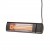 Riscaldatore Eco High-line 1500W in antracite montato a parete per terrazze