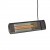 Riscaldatore Eco High-line 1500W in antracite montato a parete per terrazze