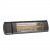 Riscaldatore Eco High-line 2000W nero montato a parete per spazi esterni