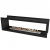 Slimline FBDS2000 - Camino  nero da incasso Icon Fires