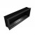 Bruciatore Slimline SFB1350 di Icon Fires in acciaio, camino a bioetanolo frontale integrato