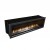 Bruciatore Slimline SFB1350 di Icon Fires in acciaio, camino a bioetanolo frontale integrato