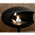 Piedistallo Cocoon in nero con base nera