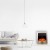 Inserto per camino elettrico Dorset in argento con design moderno