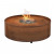 Planika Galio Fire Pit Corten Camino automatico a gas per esterni