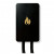 Coperta antincendio Nordic Flame in scatola nera/dorata