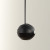 Eclipse Pendel - biocamino da soffitto sferico nero di Nordlys Denmark