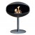 Piedistallo Cocoon in nero con base nera
