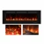 Camino elettrico Titanite 127 cm ScandiFlames Electric nero da incasso frontale